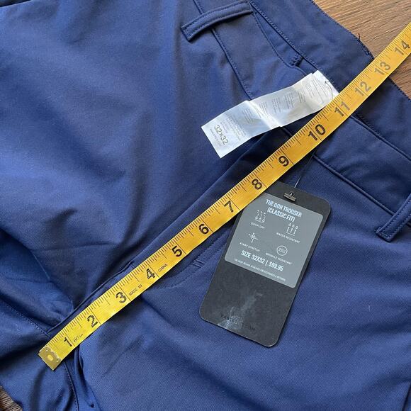 Fabletics The Don Trouser Pants Mens 32x32 Blue Classic Fit Quick Dry Stretch - Picture 10 of 12